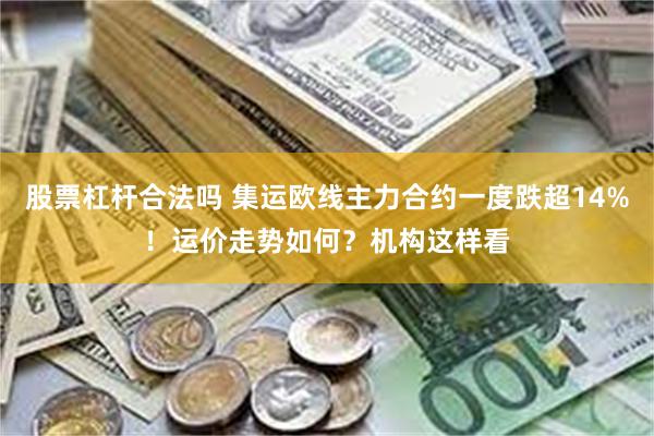 股票杠杆合法吗 集运欧线主力合约一度跌超14%！运价走势如何？机构这样看