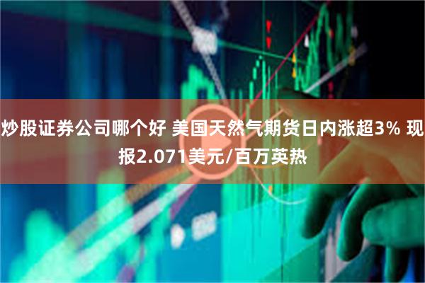 炒股证券公司哪个好 美国天然气期货日内涨超3% 现报2.071美元/百万英热