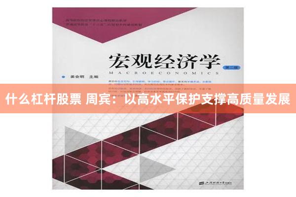 什么杠杆股票 周宾：以高水平保护支撑高质量发展