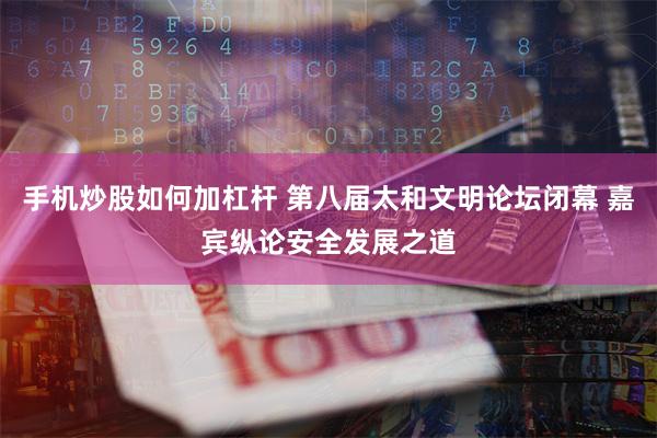 手机炒股如何加杠杆 第八届太和文明论坛闭幕 嘉宾纵论安全发展之道