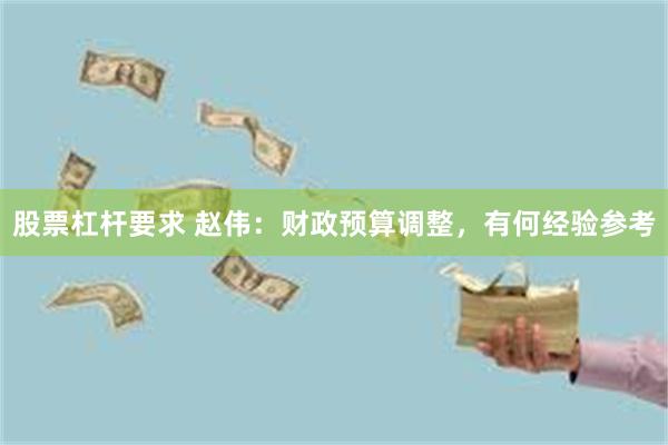 股票杠杆要求 赵伟：财政预算调整，有何经验参考