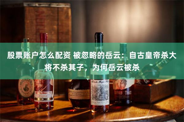 股票账户怎么配资 被忽略的岳云：自古皇帝杀大将不杀其子，为何岳云被杀