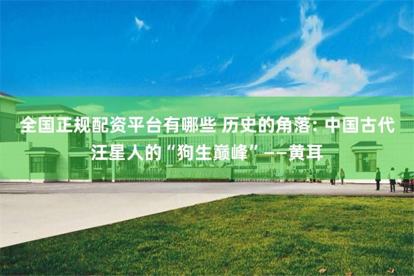 全国正规配资平台有哪些 历史的角落: 中国古代汪星人的“狗生巅峰”——黄耳