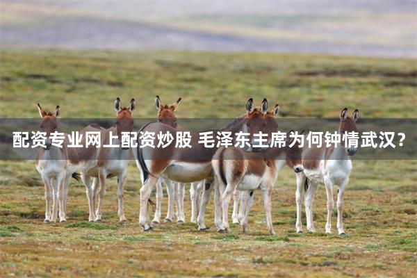 配资专业网上配资炒股 毛泽东主席为何钟情武汉？