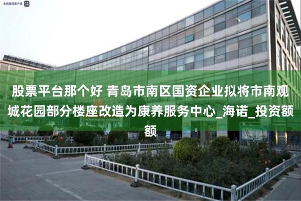 股票平台那个好 青岛市南区国资企业拟将市南观城花园部分楼座改造为康养服务中心_海诺_投资额