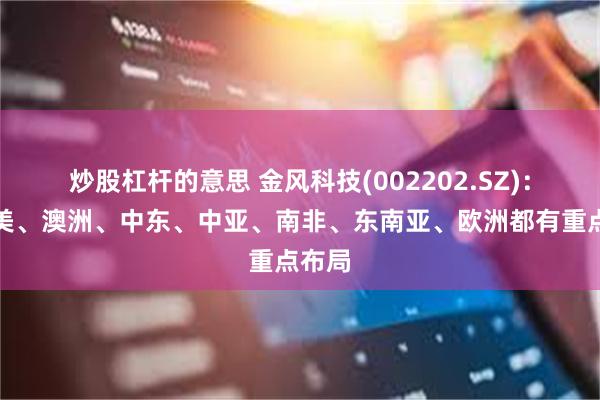 炒股杠杆的意思 金风科技(002202.SZ)：在南美、澳洲、中东、中亚、南非、东南亚、欧洲都有重点布局