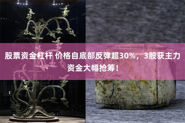 股票资金杠杆 价格自底部反弹超30%，3股获主力资金大幅抢筹！