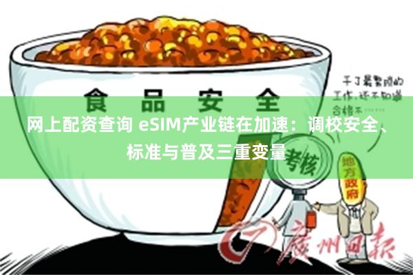 网上配资查询 eSIM产业链在加速：调校安全、标准与普及三重变量